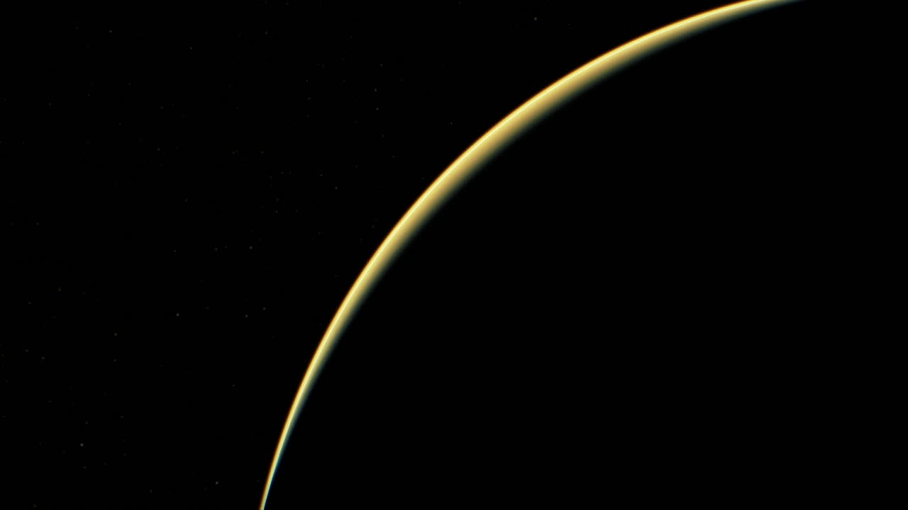 vasta curva de marte capturada contra el telón de fondo del espacio