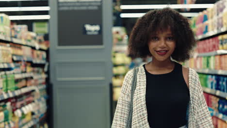 woman shopping in a grocery store