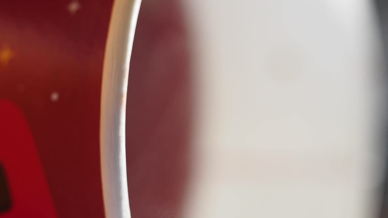 Close-up Abstrato de Linha Curva e Cores Desfocadas
