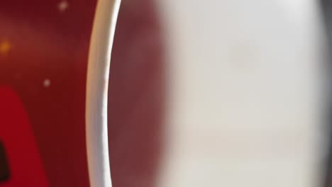 abstract close-up of curved line and blurred colors