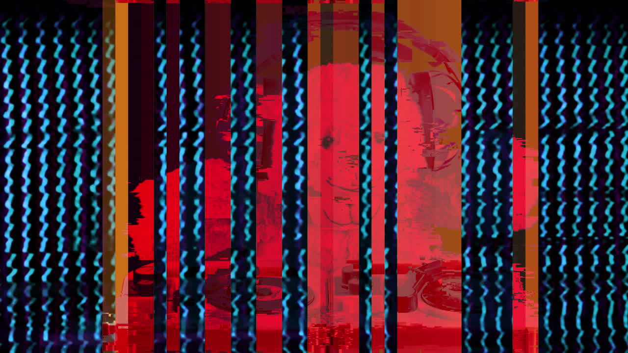 el dj del oso de peluche pixelado