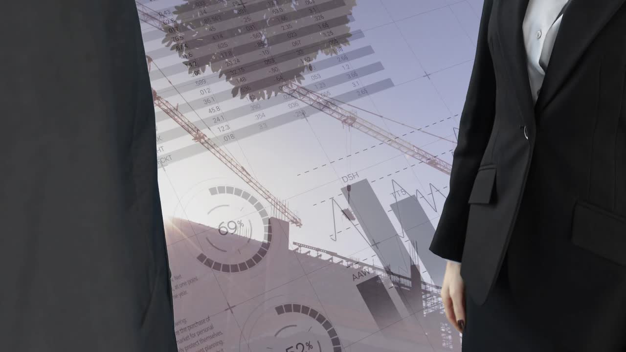 사업가 들 사이 의 악수 4k