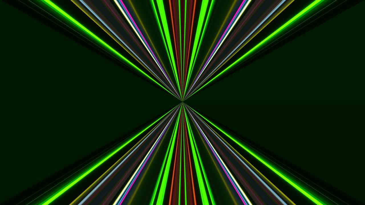 Experience a seamless loop featuring a colorful tunnel filled with vibrant lights expanding and contracting