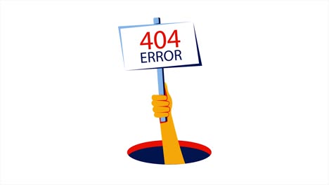 oops... error 404, animación en bucle