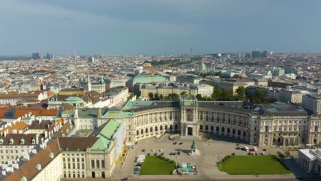 aerial view of the hofburg palace in vienna, austria