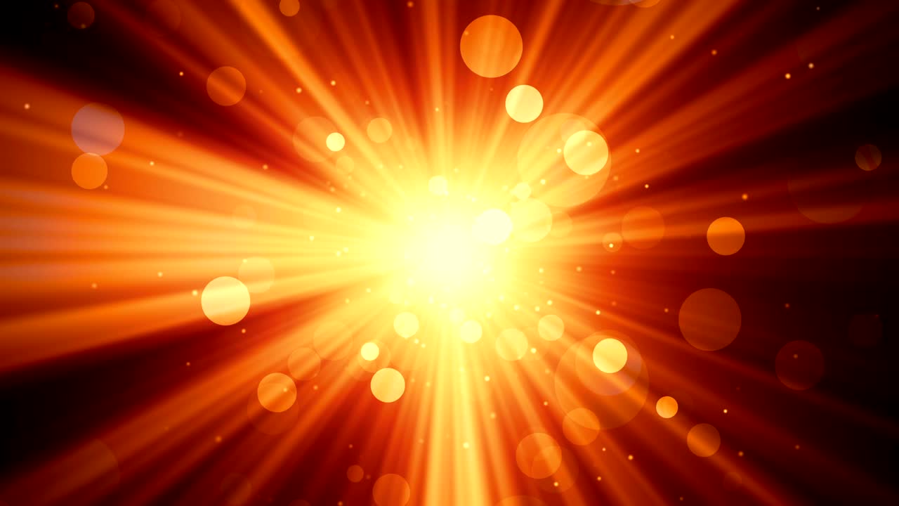 황금 배 빛 광선