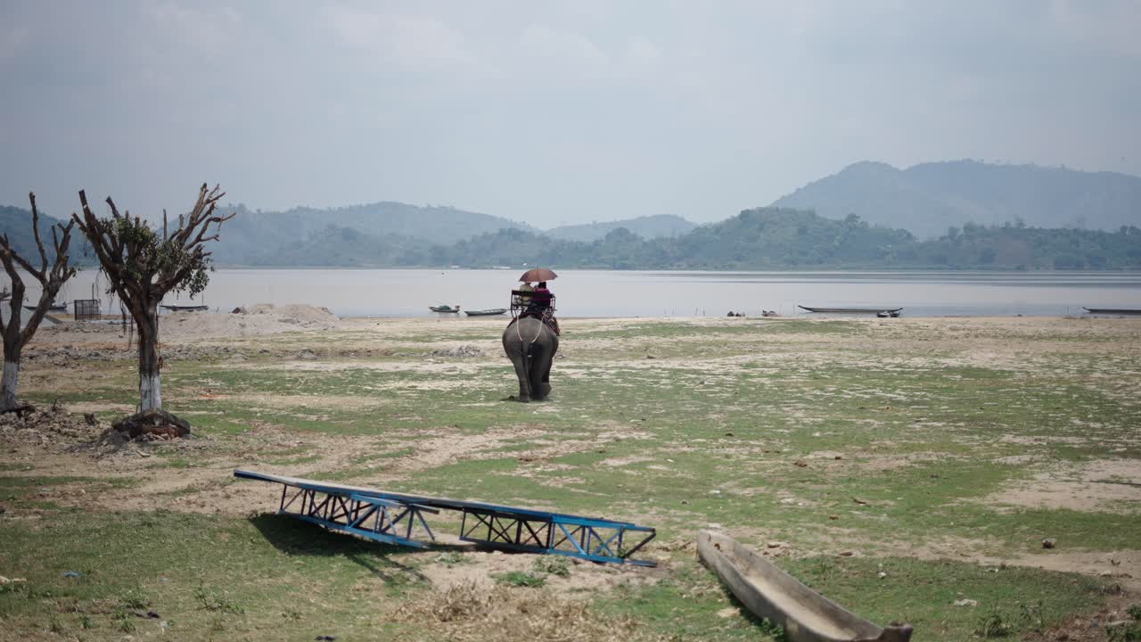 Elephant Ride by the Lake