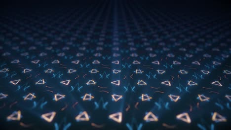 patrón geométrico abstracto con triángulos brillantes