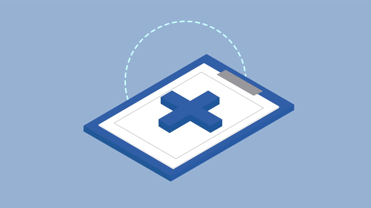 은 십자가 가 있는 클립보드