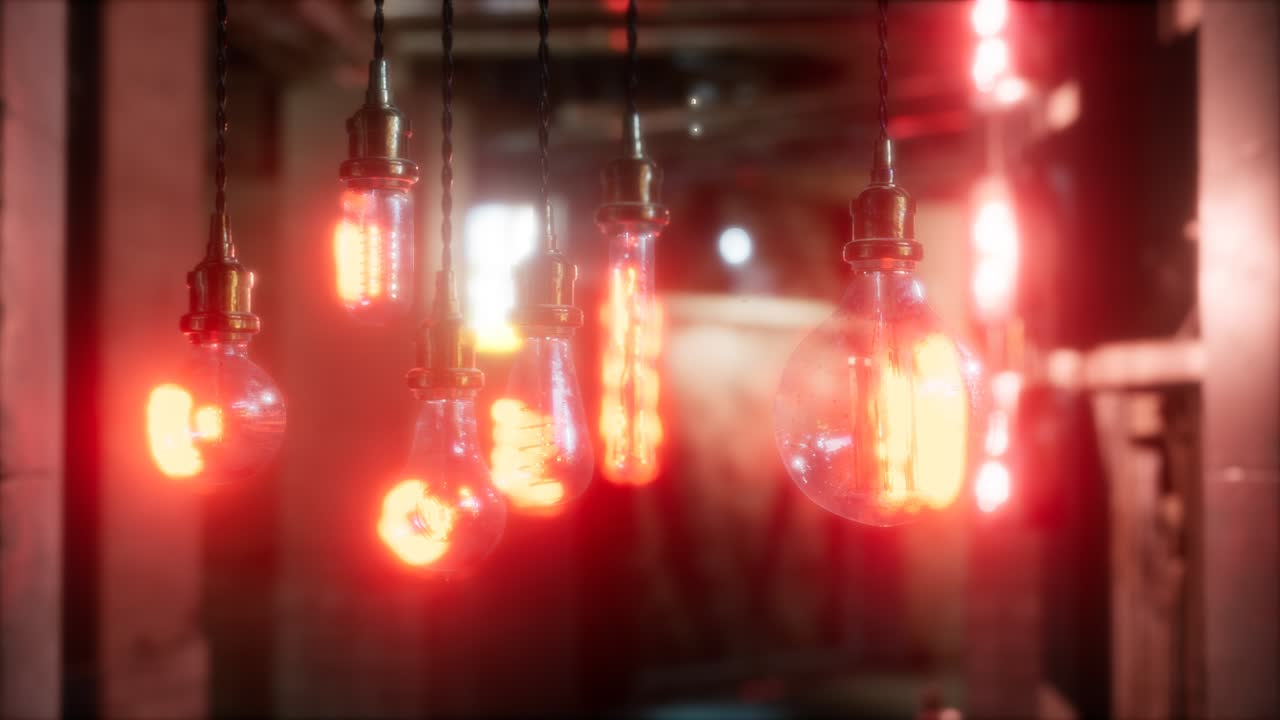 오래된 레트로 빈티지 열광 전구