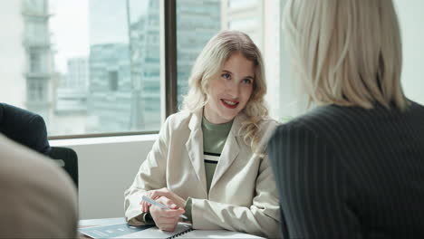 business meeting in modern office