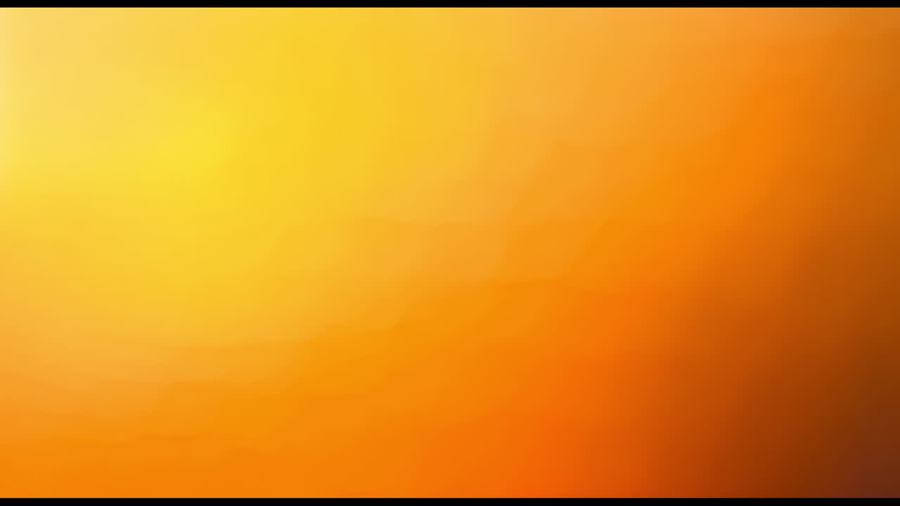 Animation of yellow and orange shapes moving on black background