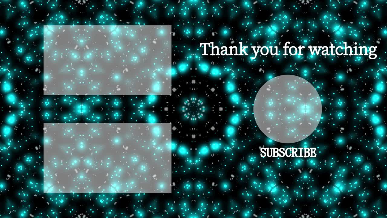 입자 반이는 칼레도스코프 엔드 카드 엔딩 스크린 모션 그래픽