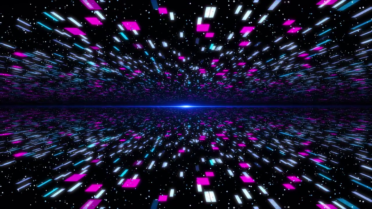 3d 4k digital cyber punk cyber technology tunnel infinite flight into web structure abstract circle