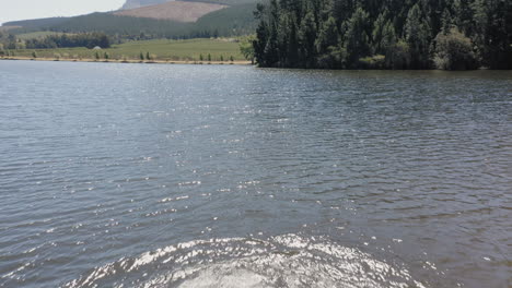 aerial view happy friends jumping off jetty in lake having fun splashing in water enjoying freedom on summer vacation overhead drone