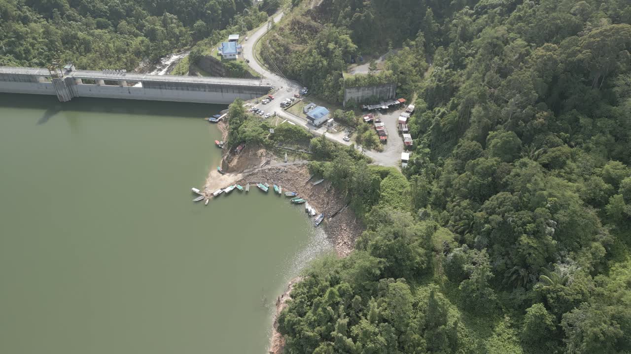 Bengoh Dam,Sarawak-Kalimantan borders,with a scenic boat ride to Bengoh Dam by Susung Waterfall and other cascading wonders, drawing local resemblance to the junglesof "Jurassic World."
