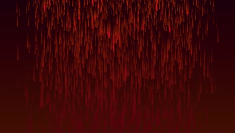 Digital-rain-dropping-fade-glow-animation-on-background-gradient-electric-colour-motion-graphics-visual-effect-dark-red-maroon