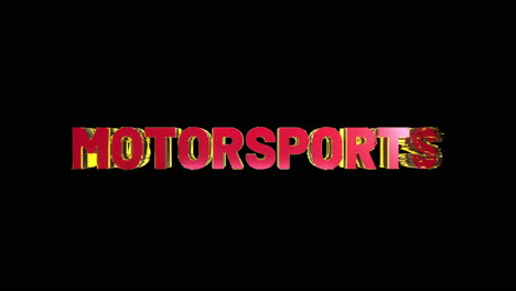 Ein-Glatter-Und-Hochwertiger,-Rot-goldener-3D-Sporttext-Enthüllt-&quot;Motorsport