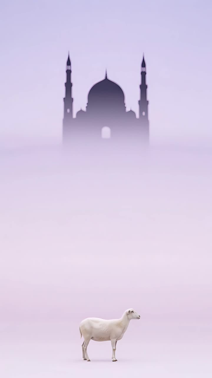 Eid al-Adha Moschea Sfondo islamico 4K