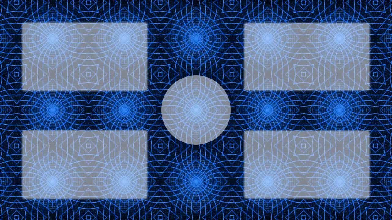 칼레이도스코프 패턴 엔드 카드 엔딩 스크린 모션 그래픽