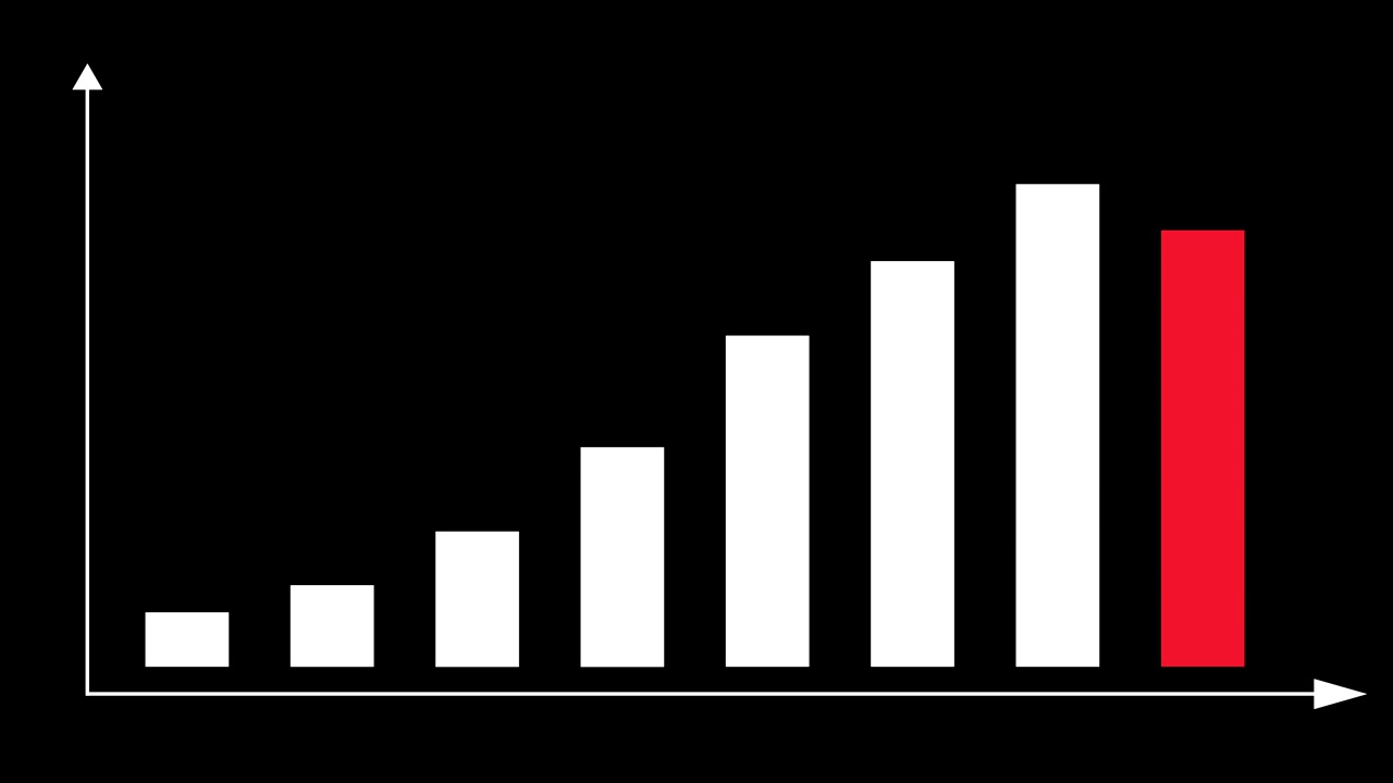 2D søjlediagram infografik i sort