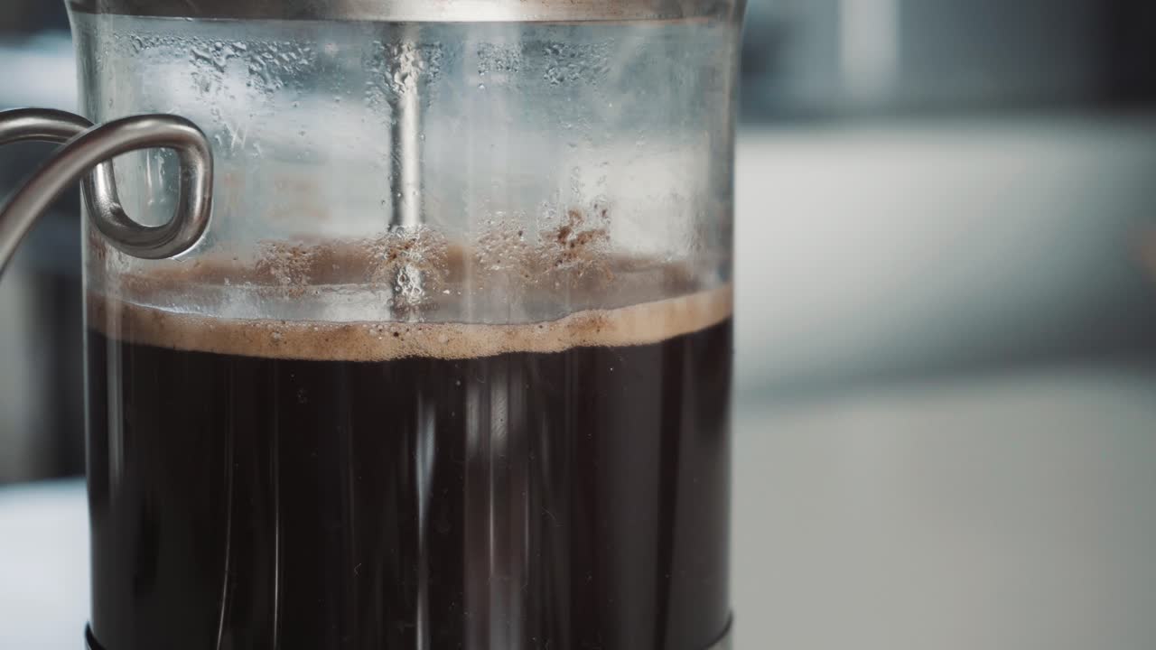 Brewing Coffee in a French Press