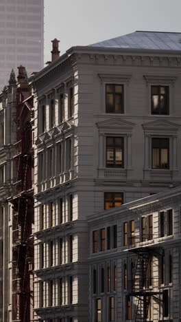 close-up of buildings in new york city