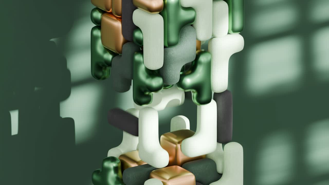 абстрактные 3d-геометрические формы