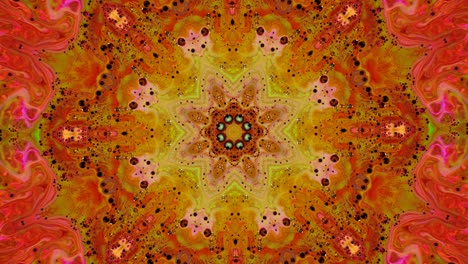 arte abstracto de caleidoscopio con burbujas