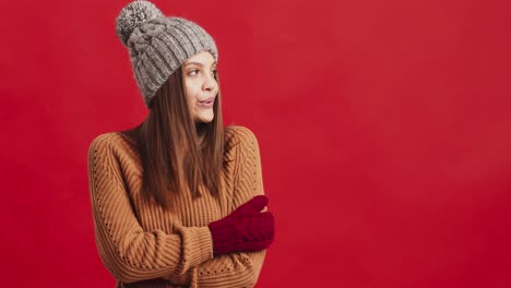 woman in winter outfit