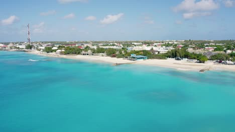 grand turk island in the turks and caicos archipelago on a sunny day