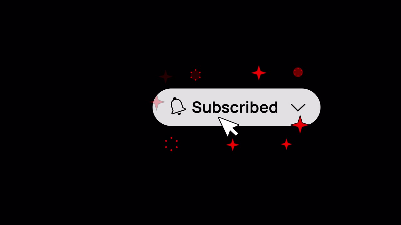 Glasseffect Click Burst Subscribed Button Overlay
