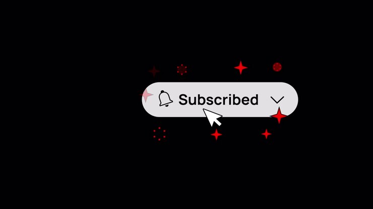 Glasseffect Click Burst Subscribed Button Overlay