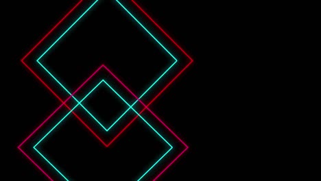 geometric shapes on black background