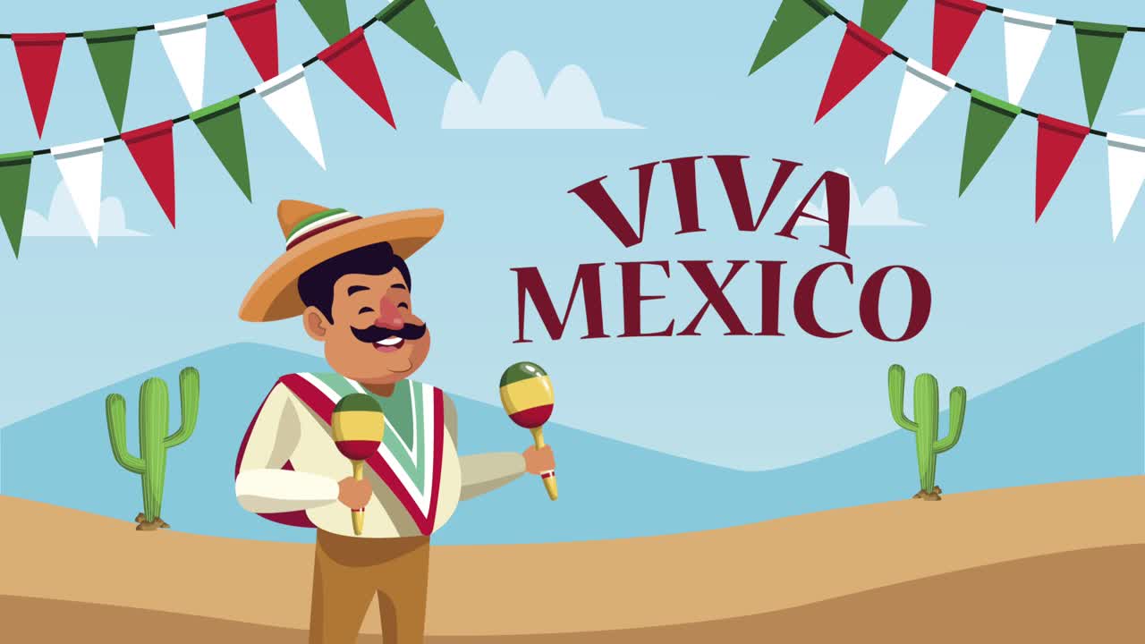 바이바 멕시코 마라카스 연주자