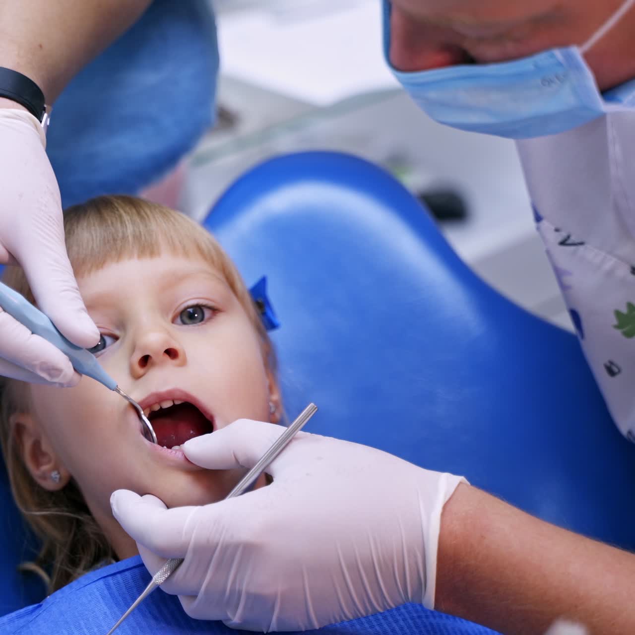 Young girl in dental surgery