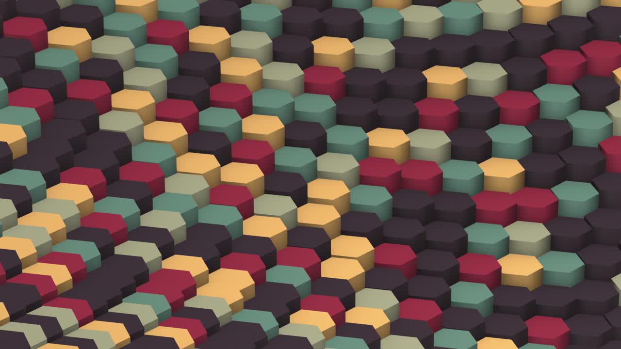 del bucle de transformación del hexágono amarillo