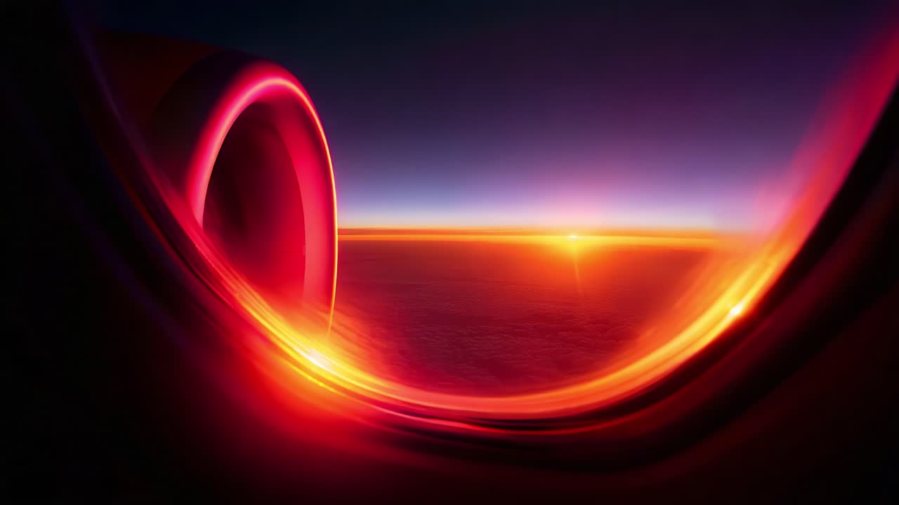 Breathtaking Sunrise View from an Airplane Window: A Stunning Display of Colors as the Sun Rises Above the Clouds, Captured in Two Frames to Showcase the Beauty of Air Travel