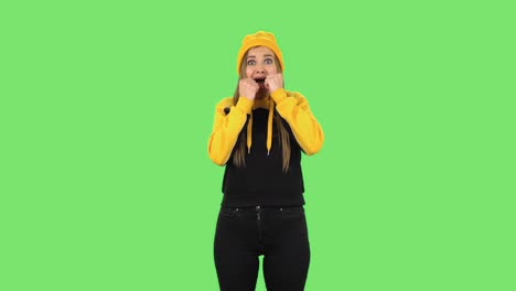 woman expressing various emotions