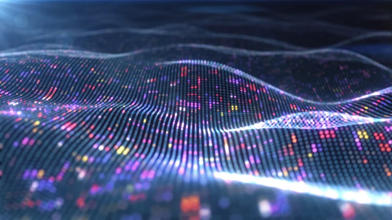 patrón de onda digital abstracto