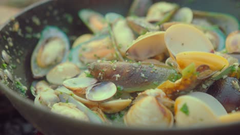 delicious pan-seared seafood