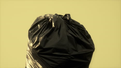 close up of a plastic bag for trash waste