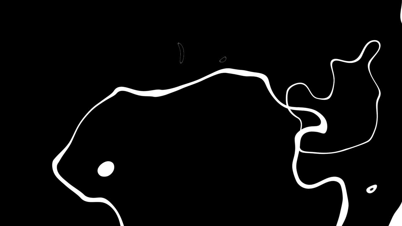 Distorted circle spread loop animation motion graphics