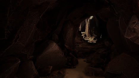 dark cave interior