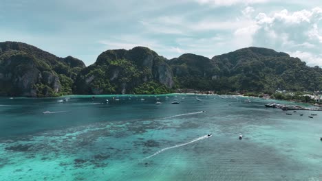 drone footage of phi phi islands