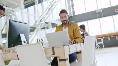 creatives working in a modern office