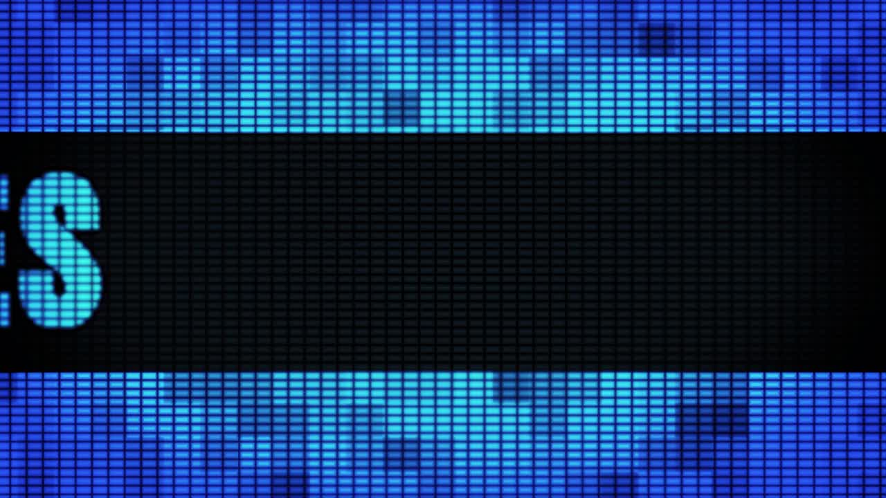 Los Angeles Displayed on LED Screen