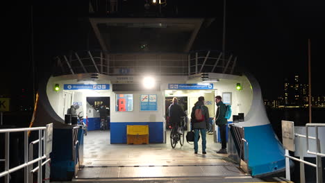 night ferry in amsterdam