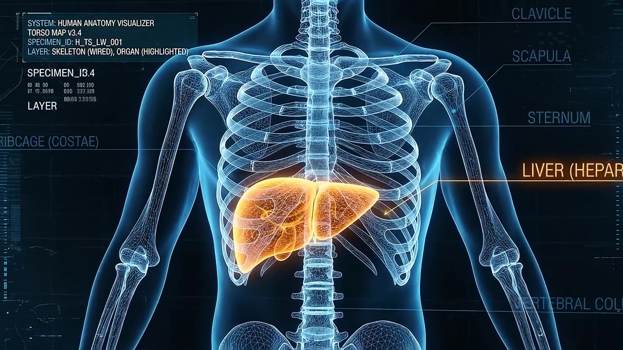 Digital Human Anatomy Visualization of the Liver