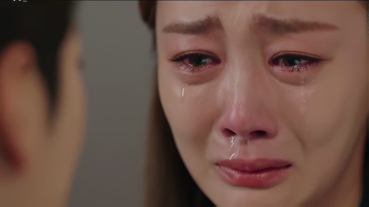 In a deeply personal and intimate setting, a poignant moment of reconciliation unfolds between two individuals, filled with unspoken feelings